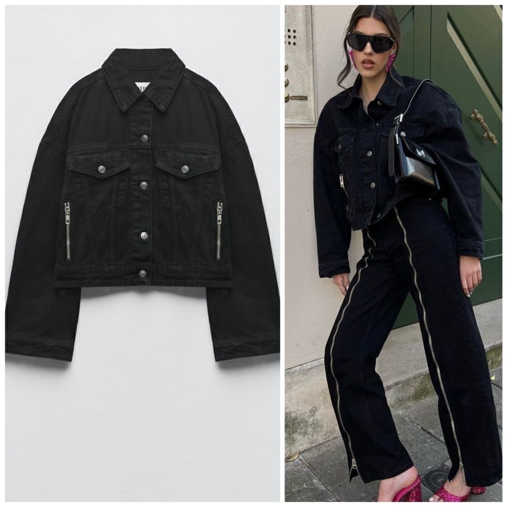 Zara ZW ZIPPERED JACKET NEW